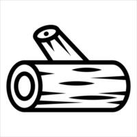 unique Log icon illustration in white background vector