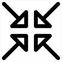 A unique black and white sign with arrows pointing in different directions in white background vector