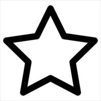 unique Star icon in white background vector