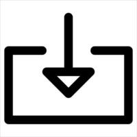 unique Download icon illustration in white background vector