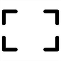 A unique square camera icon on a white background vector