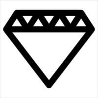 unique Diamond icon in white background vector