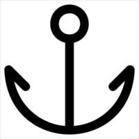 new unique An anchor icon in white background vector
