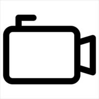 A unique camera icon in white background vector