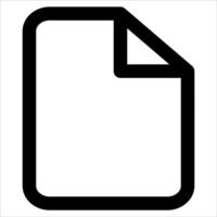 A new unique black and white icon of a file in white background vector