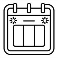 new unique Calendar icon illustration in white background vector
