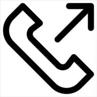 A unique phone icon with an arrow pointing to the left vector