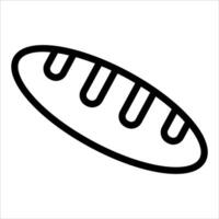 unique Bread icon in white background vector