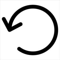 A unique black and white image of a circular in white background arrow vector