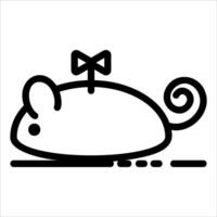 unique Mouse icon illustration in white background vector