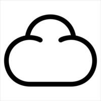 unique Cloud icon illustration in white background vector