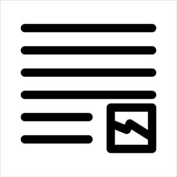 a new unique icon of a document in white background vector