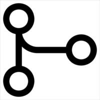 A unique black and white image of a circle with two circles in white background vector
