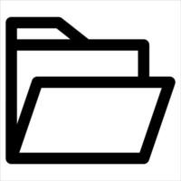unique File folder icon in white background vector