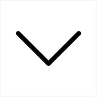 A unique black and white icon of a v sign vector
