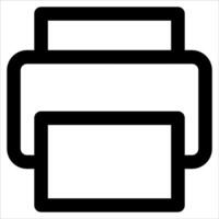 unique Printer icon in white background vector