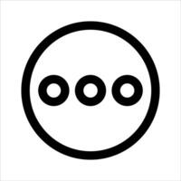 A new black and white logo with three circles vector