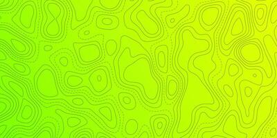 Vibrant contour lines create an abstract landscape design in green hues vector