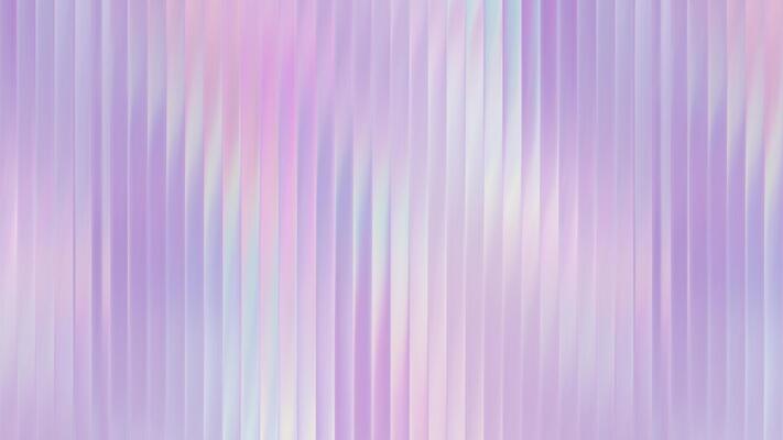 Ribbed glass iridescent background with soft purple and pastel gradient. Abstract color metal foil. Hologram rainbow effect and glossy texture with pearlescent purple pearl.