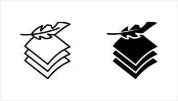 fabric with feather filler icon set, high comfort structure, less weight, vector