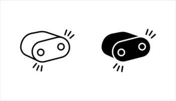 speaker icon set, on white background.. vector
