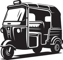 An illustration of a tuk - tuk taxi vector