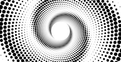 halftone dots pattern background in circle shpae vector