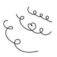 Calligraphy Decorative Design Element set. vector