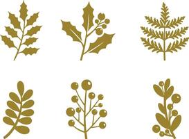 Icon set about autumn fall leaf leaves. Icons, flat illustrations. Ecology environment concept vector