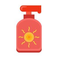 sun block flat icon vector