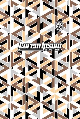 Abstract background for sports jersey pattern geomatric brown