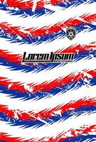 Abstract background for sports jersey pattern grunge zig zag vector