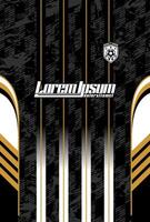 Abstract background for sports jersey pattern grunge black gold white vector