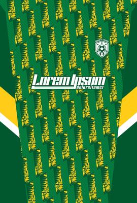 Abstract background for sports jersey pattern green brush