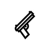 A gun icon on a white background vector