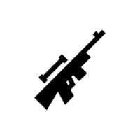 A rifle icon on a white background vector
