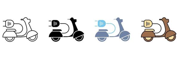 scooter concept line icon. Simple element illustration. vector