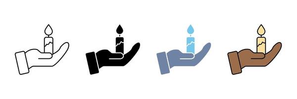 bereavement concept line icon. Simple element illustration. bereavement outline symbol design. vector