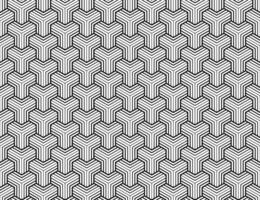 Modern Hexagon Pattern With Geometric Lines Seamless Texture Abstract Background Stylish Art Monochrome Repeating Design vector