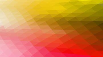Abstract red yellow gradient triangles background featuring polygonal shapes for digital presentations and print media vector