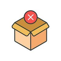 Out of Stock icon design templates simple and modern , isolated on white background vector