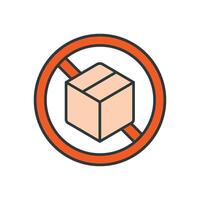 Out of Stock icon design template vector