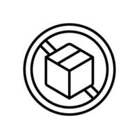 Out of Stock icon design vector