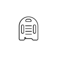 Swimming Board Line Style Icon Design vector