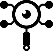 Filled style icon representing information retrieval system vector