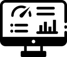 An icon of business dashboard designed in glyph style vector