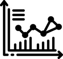 Glyph style icon of business data structured display vector