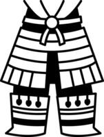 Hand drawn style icon showing traditional kusazuri vector