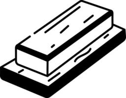 Blade sharpener icon in hand drawn style vector