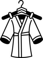 Robe garment icon in sketchy style vector